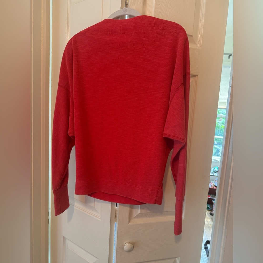 WE THE FREE red pullover. Size XS. Gently used. - Picture 4 of 7